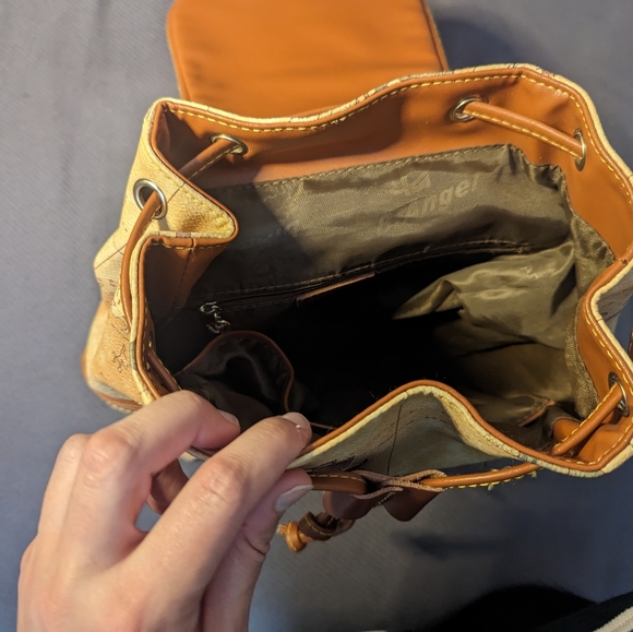 World map vintage small backpack - Picture 3 of 4